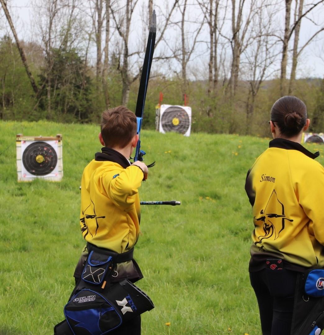 tir à l'arc en campagne